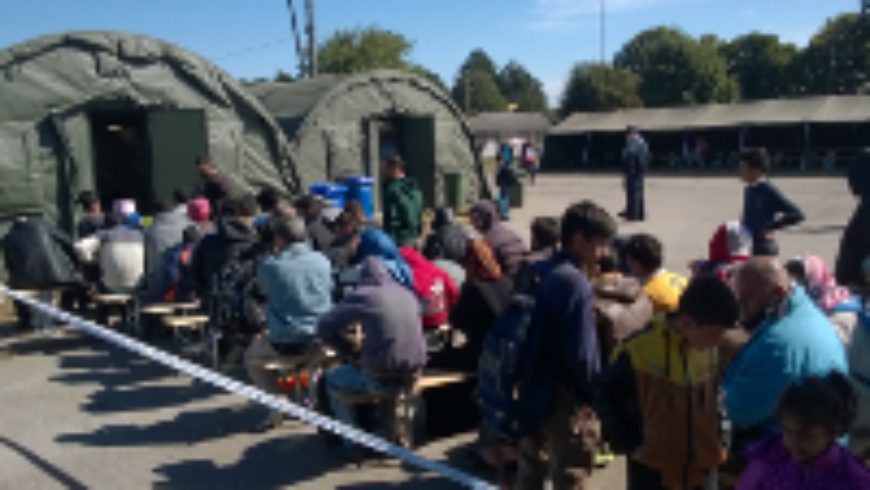 Posjet prihvatnom centru za izbjeglice kod Opatovca