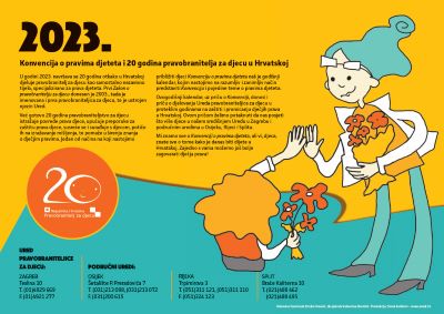 Naš kalendar za 2023. – ususret 20. obljetnici Pravobranitelja za djecu u Hrvatskoj